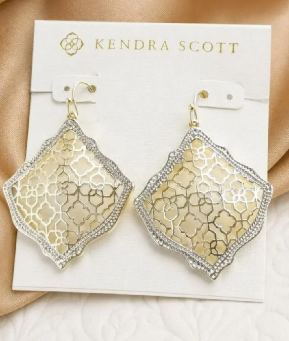 Kendra Scott Filigree Square Drop Earrings